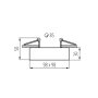 ANNELLO PER FARETTI  MINI GORD DLP-50-W - KANLUX