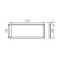 PANNELLO LED DA INCASSO BRAVO S 40W12030NW W - KANLUX