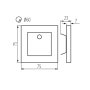 LAMPADA LED PER SCALE APUS LED PIR CW - KANLUX