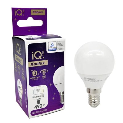 LAMPADINA LED IQ-LED G45E14 5,5W-NW - KANLUX