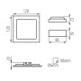 INCASSO KATRO V2LED 6W-NW-SN - KANLUX