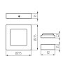 INCASSO KANTI V2LED 18W-NW-SN - KANLUX