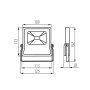 PROIETTORE A LED ANTOS LED 20W-NW B - KANLUX