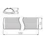 PLAFONIERA LINEARE PER TUBI LED T8 MEBA 4LED 2X120 OP PS - KANLUX