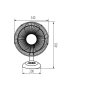 VENTILATORE DA SCRIVANIA 30CM VENETO-30B - KANLUX
