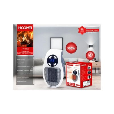 STUFA ELETTRICA PORTATILE 400W HOOMEI
