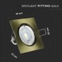 GU10 FITTING QUADRATO MOBILE GOLD