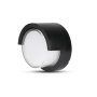 APPLIQUE A LED 7W SAMI-FRAME NERO ROTONDO 3000K