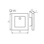 LAMPADA LED PER SCALE APUS LED PIR WW - KANLUX