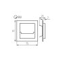 LAMPADA LED PER SCALE SABIK MINI LED B-WW - KANLUX