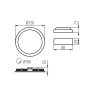 INCASSO ROUNDA V2LED6W-NW-SN - KANLUX