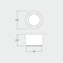 LIVIA 160 SURFACE NERO 10W CCT