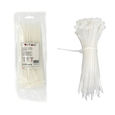 FASCETTA 3.5 X 200MM BIANCO 100 PCS/PACK
