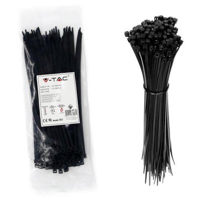 FASCETTA 3.5 X 200MM NERO 100 PCS/PACK
