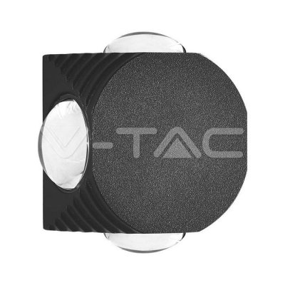 4W LAPADA LED DA MURO 4 SIDES 3000K CORPO NERO IP54