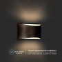 LAMPADA DA PARETE A LED 10W BRIDGELUX CHIP CORPO NERO 4000K