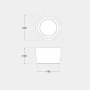 LIVIA 160 SURFACE GRIGIO 10W CCT