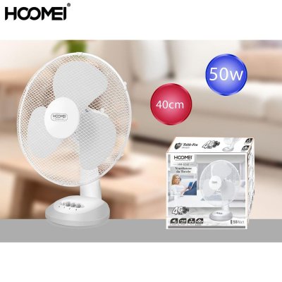 VENTILATORE DA TAVOLO 40CM 50W BIANCO
