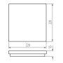 PLAFONIERA LED BENO 18W NW-L-W - KANLUX