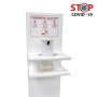 COLONNINA CON DISPENSER CON FOTOC. TANICA 280ML CON CESTINO