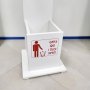 COLONNINA CON DISPENSER CON FOTOC. TANICA 280ML CON CESTINO