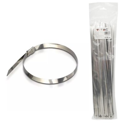 FASCETTA DI FISSAGGIO ACCIAIO INOX 4.6 X 250MM 100PCS/PACK