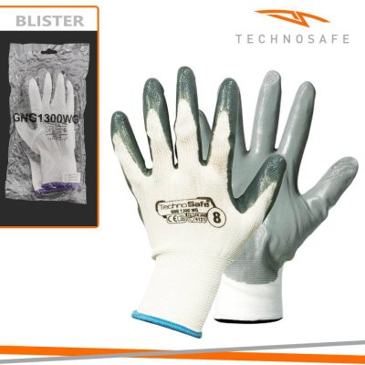 GUANTI SINTETICO MIS.10 NITRILE DORSO AREATO BIANCO