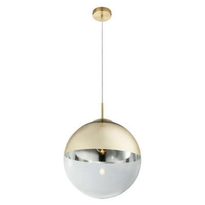 15856 SOSPENSIONE METALLO DORATO GLOBO 1XE27