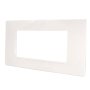 PLACCA 6004-01 4P BIANCO/VMR-P TECNOPOLIMERO