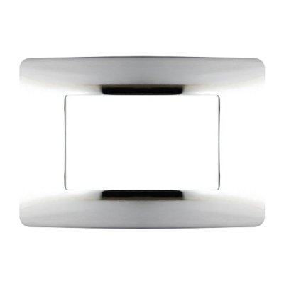 PLACCA 7803-4 3P CROMO SIMIL-MTX METALLO