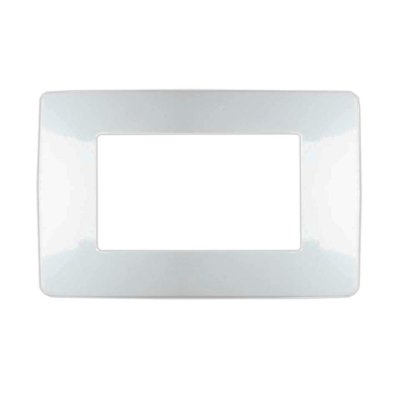 PLACCA 7804-1 4P BIANCO SIMIL-MTX METAL