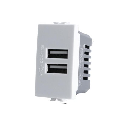 DOPPIA PRESA USB 2A 521B/MTX