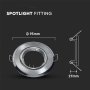 GU10 ROTONDA SPOTLIGHT FITTING SATIN NICKLE 2 PCS/BOX