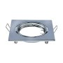 GU10 PORTAFARETTO QUADRATO CHOME 2PCS/BOX