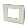 PLACCA 8003-11 3P CHAMPAGNE/LGT TECNOPOLIMERO T1