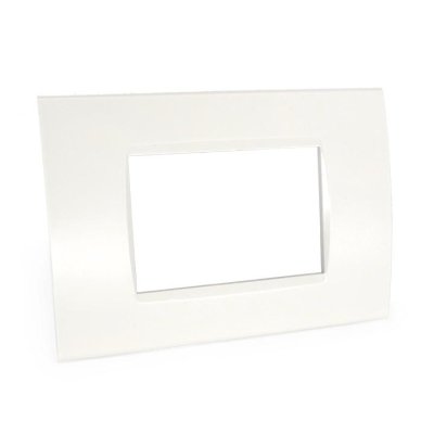 PLACCA 8003-1 3P BIANCA/LGT TECNOPOLIMERO T1