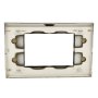 PLACCA 8003BL-4 3P CHAMPAGNE/INT-LGT VETRO