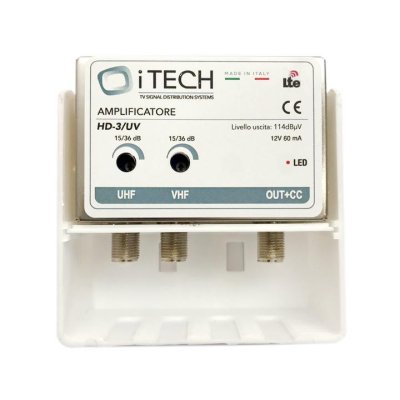 AMPLIFICATORE SERIE HD UHF15-36DB 1USCITA 114DBUV 60MA