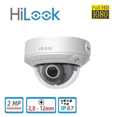 MINIDOME IP 2MP VF 2.8-12MM POE IR30
