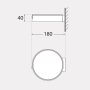 FORTUNATO APPLIQUE NERO CCT PIR SOLARE