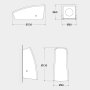 MAMETE SQUARE GRIGIO G9 1,7W   4000K  FUMAGALLI