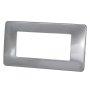 PLACCA 7804-7 4P GRIGIO CHIAROSIMIL-MTX METALLO