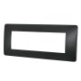 PLACCA 7806-2 6P NERO SIMIL-MTX METALLO T3