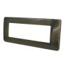 PLACCA 7806-9 6P BRONZO SPAZZOLATO SIMIL-MTX METALLO