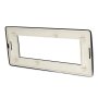 PLACCA 7806-30 6P ANTRACITE METALLIZZATO/MTX METALLO