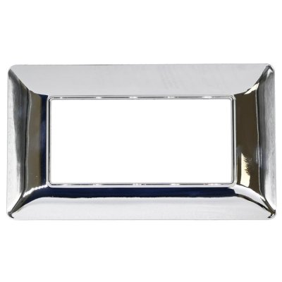 PLACCA 8004-04 4P ARGENTO CROMO