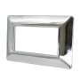 PLACCA 8004-04 4P ARGENTO CROMO