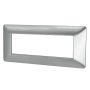 PLACCA 8007-05 6P ARGENTO/MTX  T3 TECNOPOLIMERO