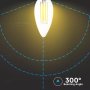LED LAMPADINA 6W FILAMENT E14 TRASPARENTE CANDELA 2700K 130 LM/W