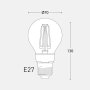 LAMPADINA LED E27 FILAMENT 12W2700K